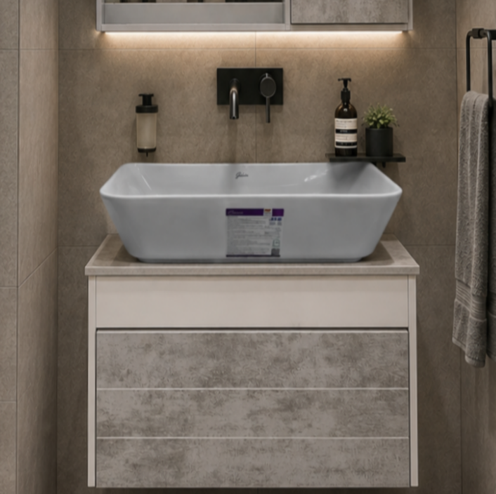 کابین روشویی طرح چوب